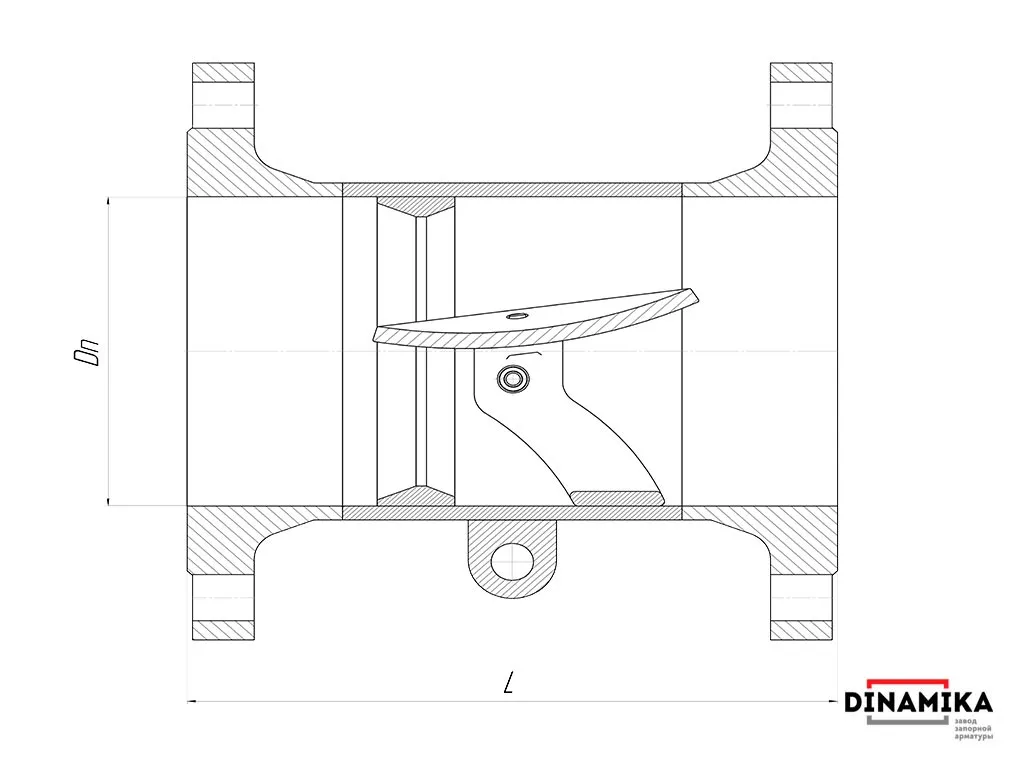 Обратный клапан 19с47нж Ду150 фланцевый