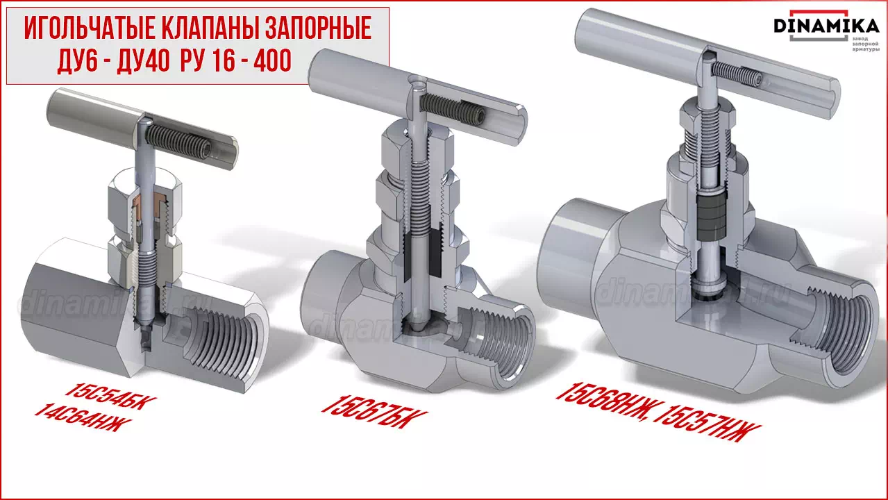 Резьбовые клапаны игольчатые муфтовые в Смоленске